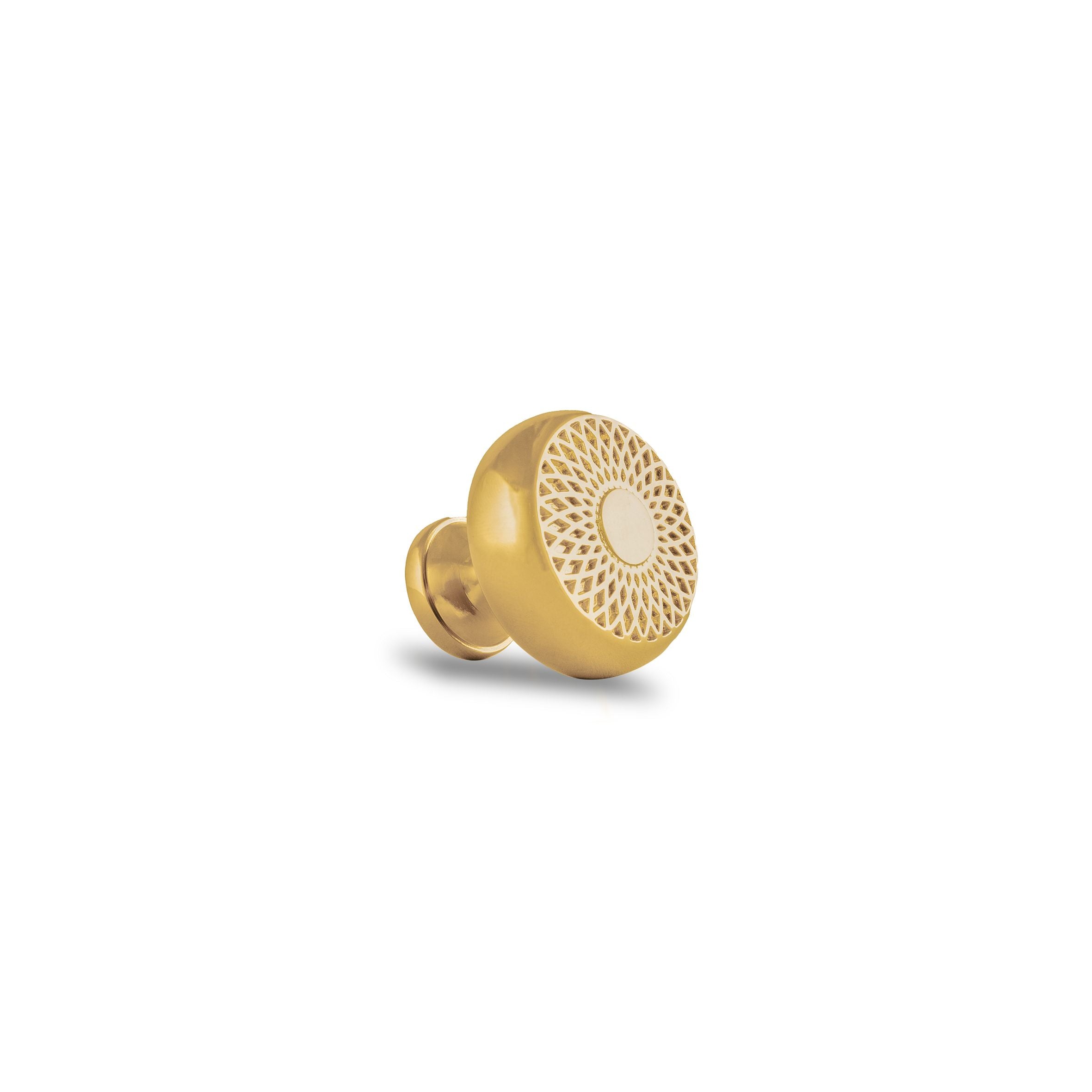 Karna Knob Knob 32mm / Gold / Brass - M A N T A R A