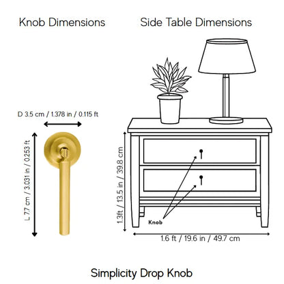 Simplicity Drop Knob