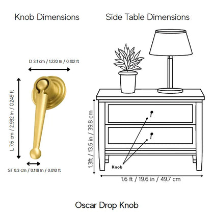 Oscar Drop Knob