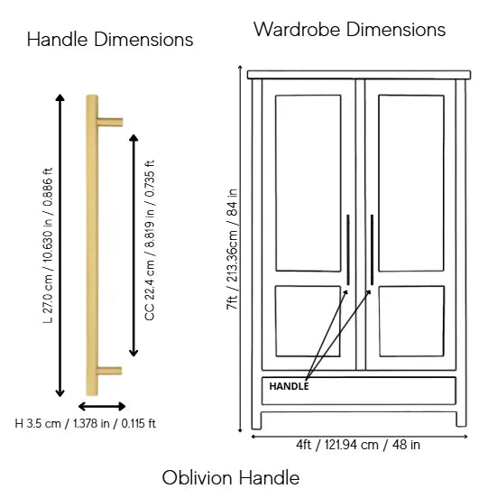 Oblivion T-bar  Handle