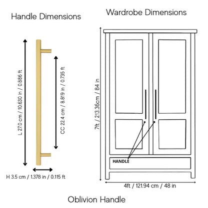 Oblivion T-bar  Handle