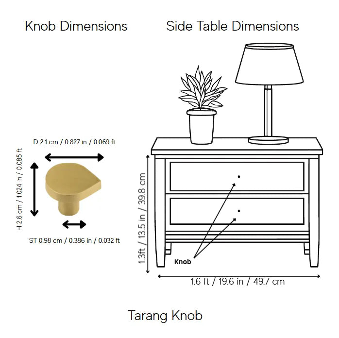 Tarang Handle and Knob