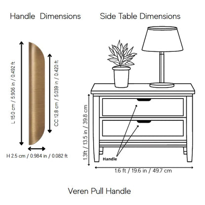 Veren Pull Handle Pack of 1 (Made-to-order Only)
