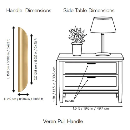 Veren Pull Handle Pack of 1 (Made-to-order Only)