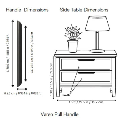 Veren Pull Handle Pack of 1 (Made-to-order Only)