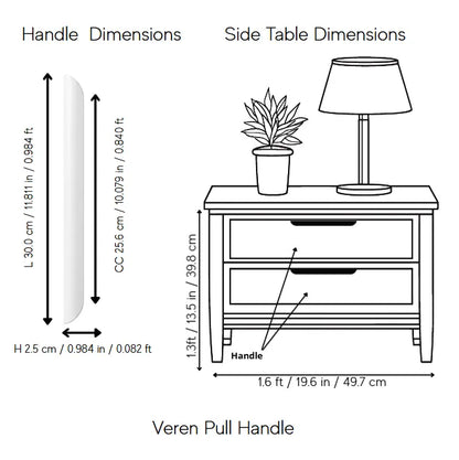 Veren Pull Handle Pack of 1 (Made-to-order Only)