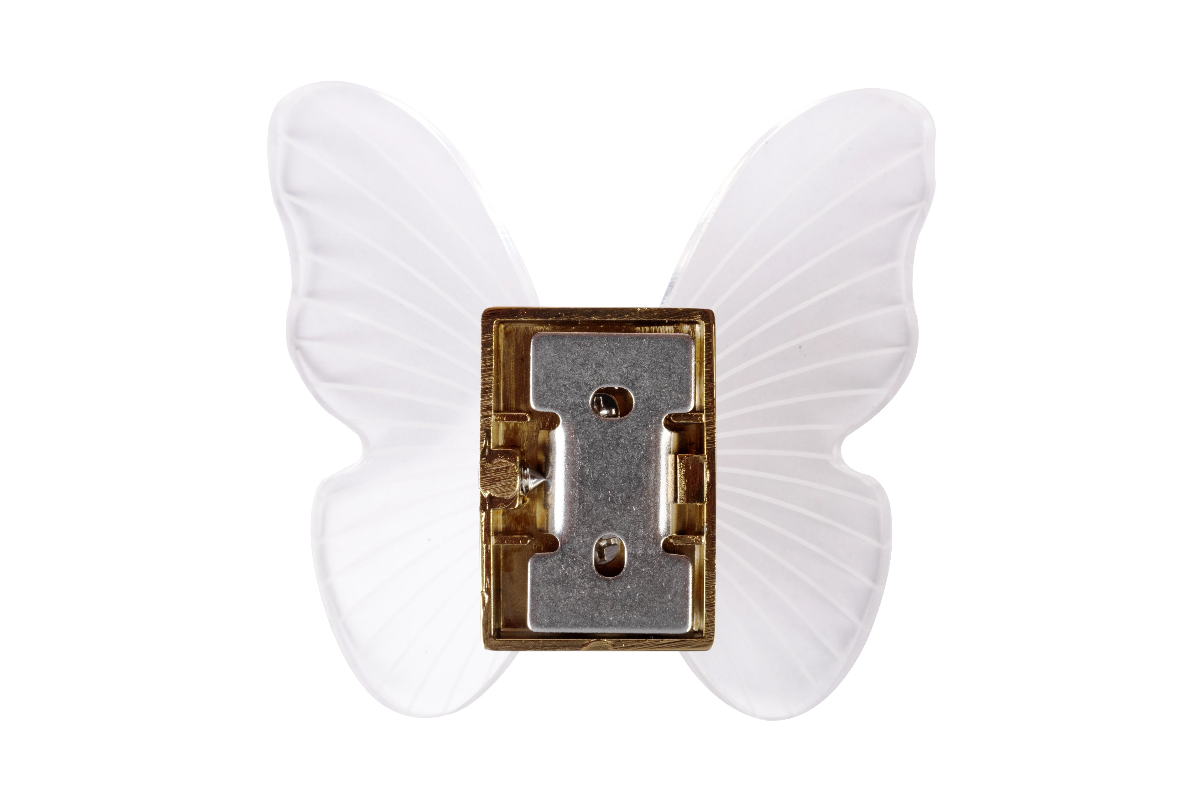 Mantara Papillon Hook Z-0031 is a modern white hook made of zinc alloy and acrylic with a matte finish, ideal for kitchen and dresser drawers.