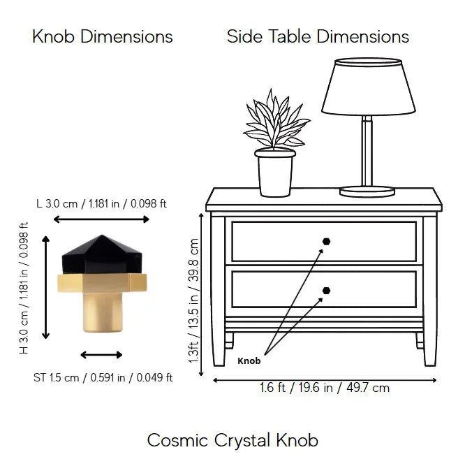 Cosmic Crystal Knob
