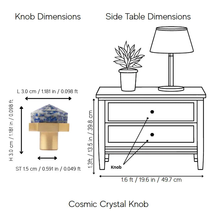 Cosmic Crystal Knob