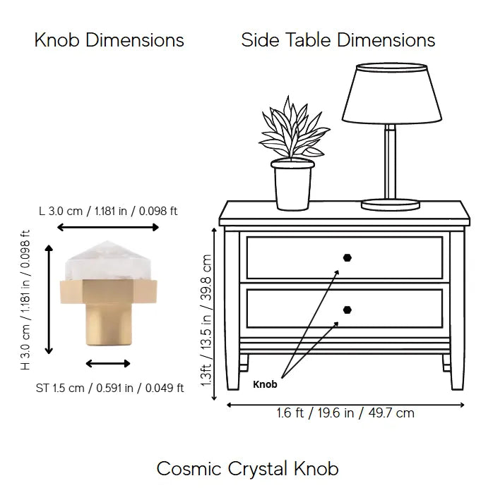Cosmic Crystal Knob