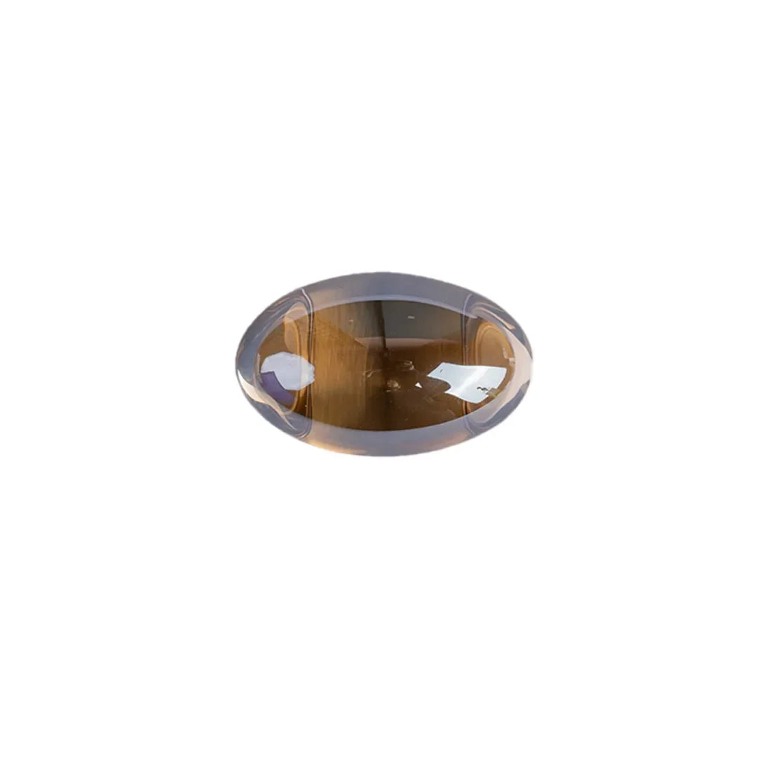 The Mantara C-0008 is a modern artificial crystal + brass knob in champange/brass, ideal for wardrobes and drawers.