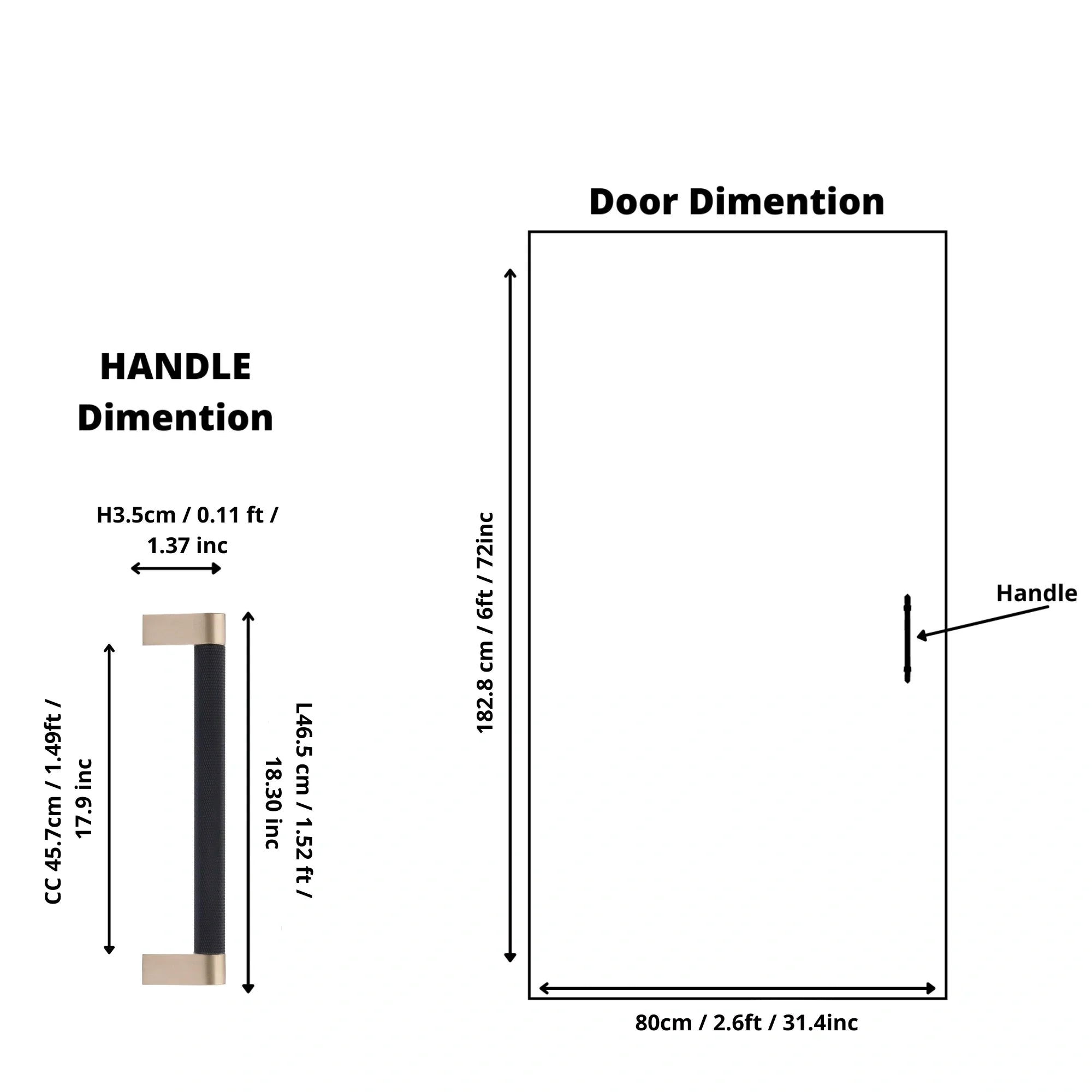 Mantara Julius Handle B-0065 is a modern brushed brass handle in black, ideal for doors, wardrobes, and drawers.