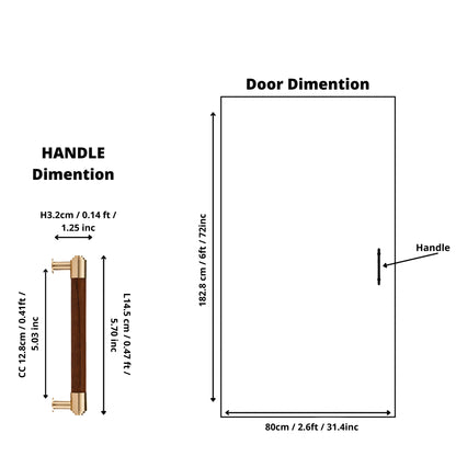 Mantara Sapience Handle W-0027 is a modern brown  wooden handle, ideal for kitchen and dresser drawers.