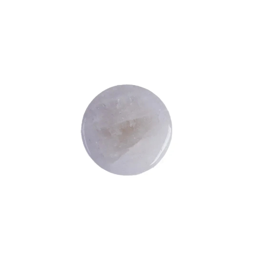 The Mantara C-0019 Lucienne Knob is a modern crystal knob in white, perfect for drawers and cabinets.