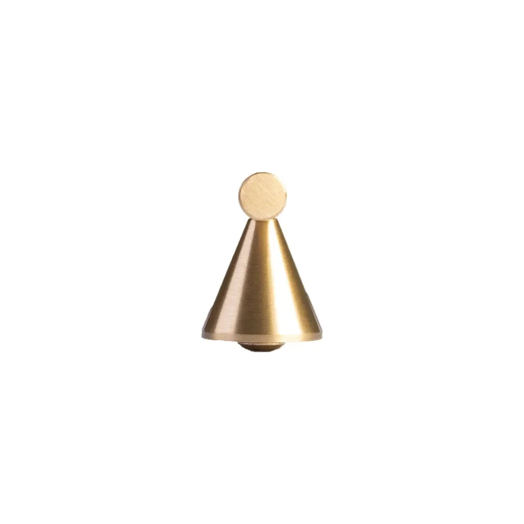 The Mantara C-0022 Solstice Handle is a modern crystal and brass handle in white, ideal for wardrobes, drawers, and cabinets.