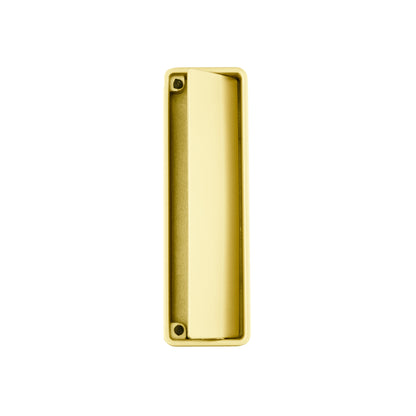 Mantara Concealed Square Handle  Z-0009 is a modern zinc alloy handle in brushed gold, ideal for drawers and hooks.