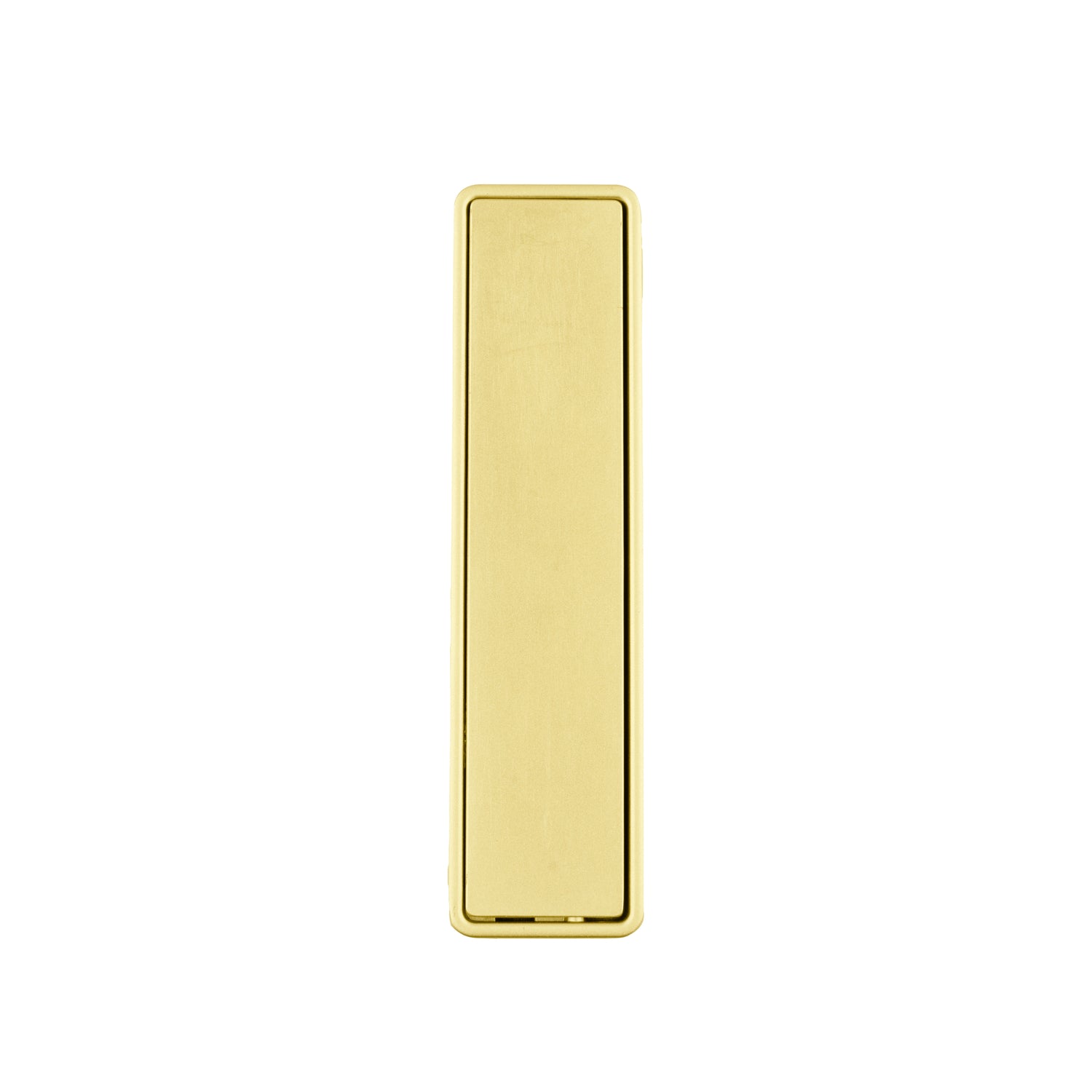 Mantara Concealed Square Handle  Z-0009 is a modern zinc alloy handle in brushed gold, ideal for drawers and hooks.