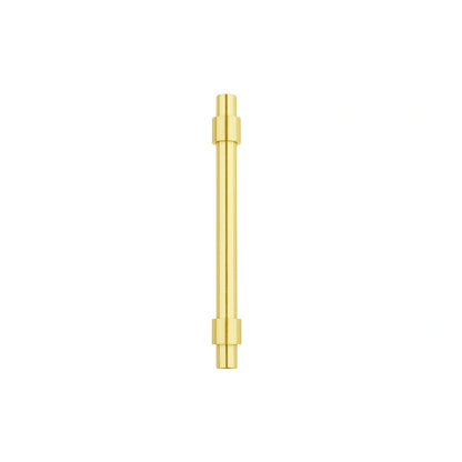 Mantara Seraphine Handle B-0054 is a modern brushed brass handle in gold, ideal for wardrobes, almirahs, and kitchens.