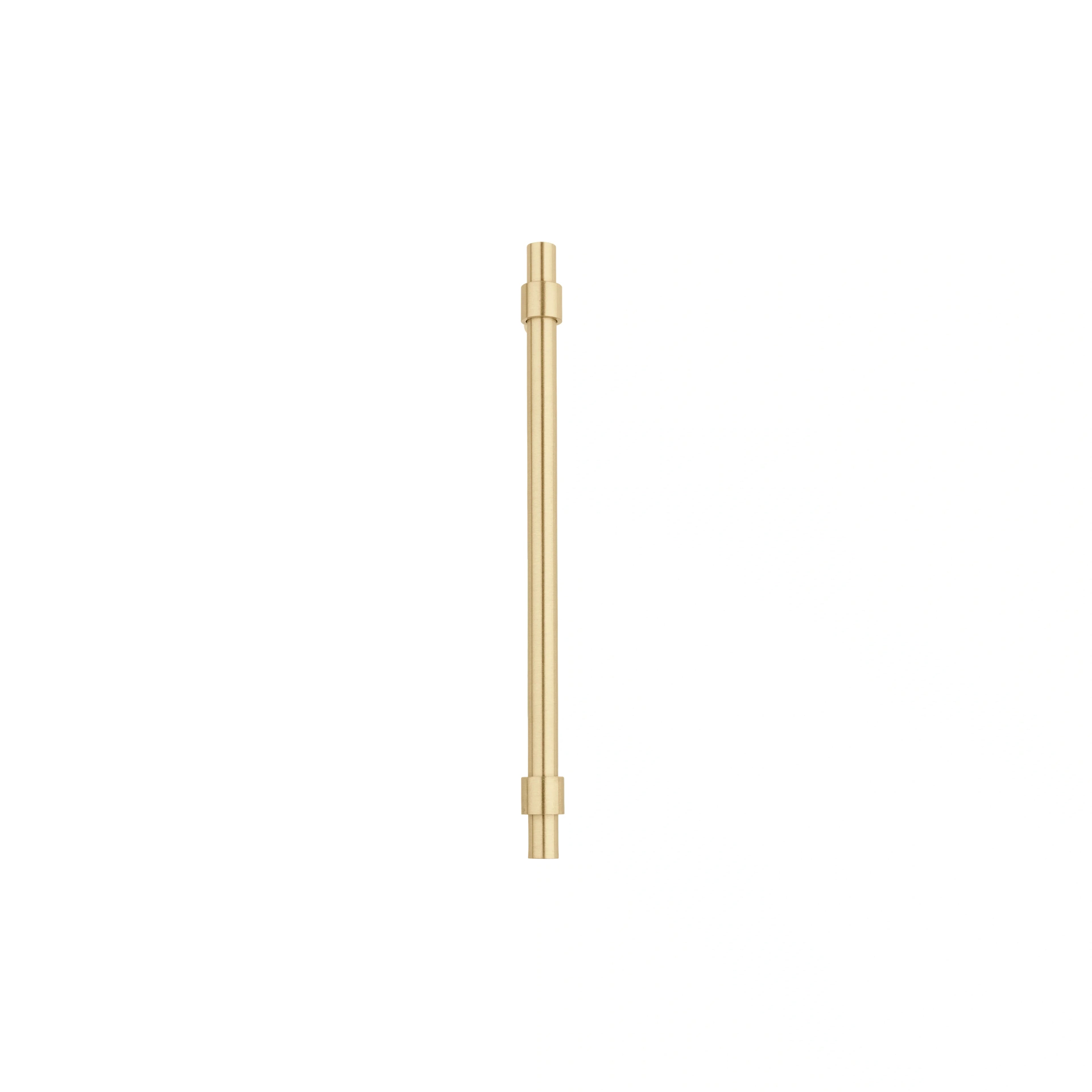 Mantara Seraphine Handle B-0054 is a modern brushed brass handle in gold, ideal for wardrobes, almirahs, and kitchens.