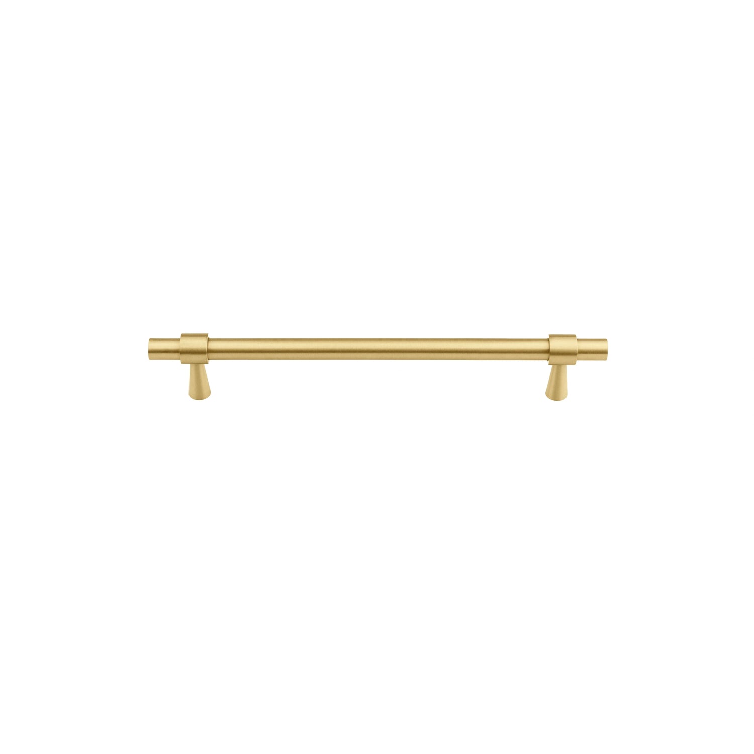 Mantara Seraphine Handle B-0054 is a modern brushed brass handle in gold, ideal for wardrobes, almirahs, and kitchens.