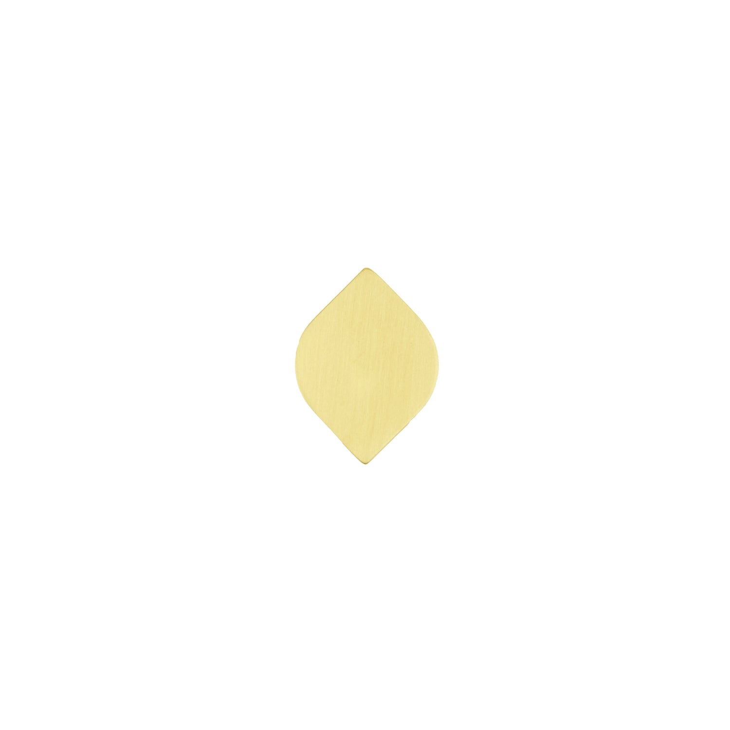 The Tarang Knob by Mantara (B-0104) is a brushed brass modern pair knob in gold, perfect for wardrobes, doors, and kitchens.