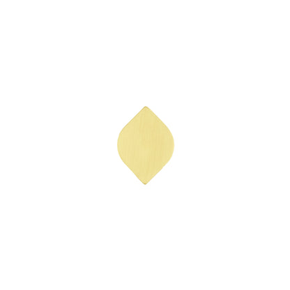 The Tarang Knob by Mantara (B-0104) is a brushed brass modern pair knob in gold, perfect for wardrobes, doors, and kitchens.
