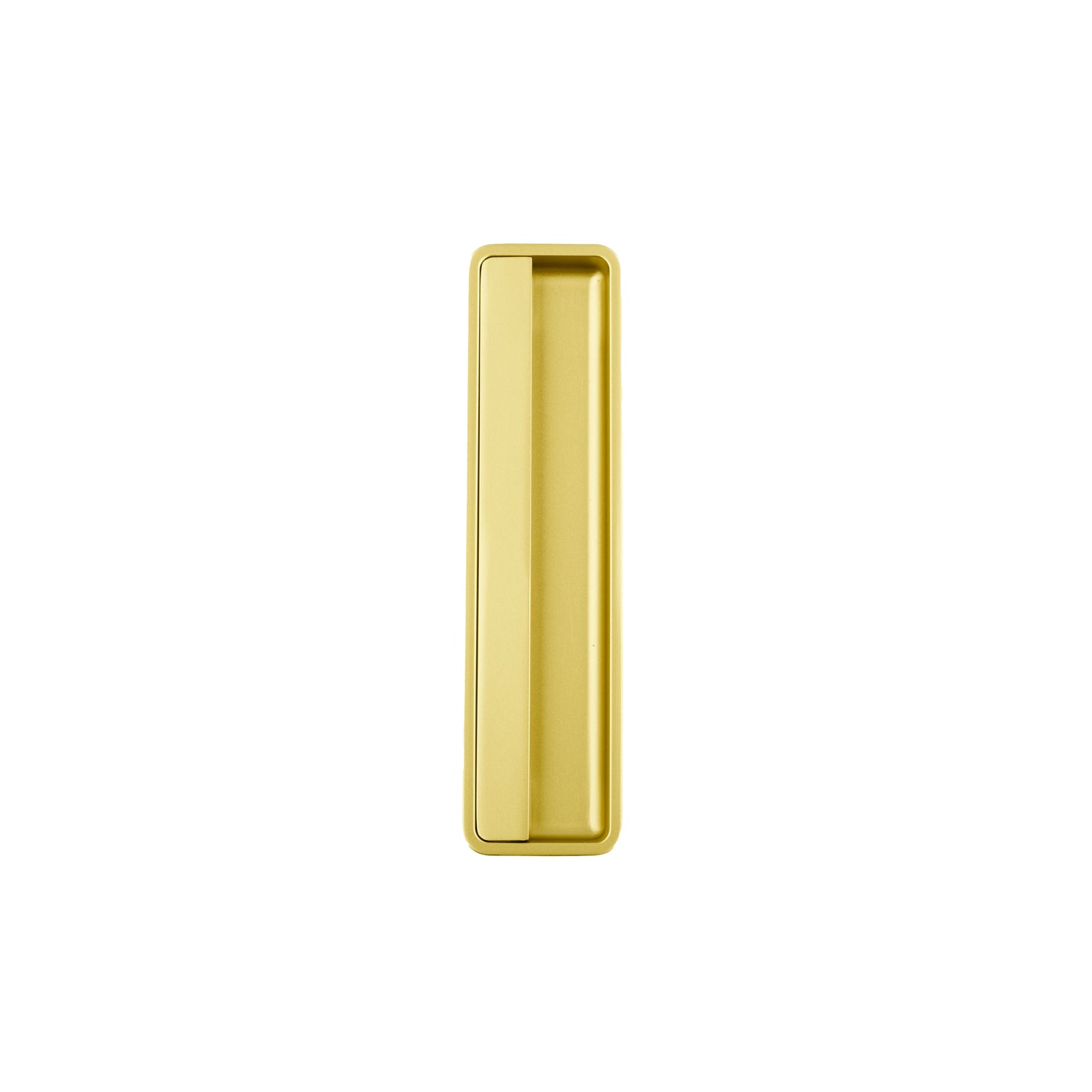 Mantara Concealed Square Handle Z-0011 is a modern zinc handle in matte gold, ideal for sliding doors and furniture.