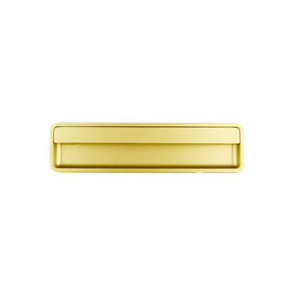 Mantara Concealed Square Handle Z-0011 is a modern zinc handle in matte gold, ideal for sliding doors and furniture.