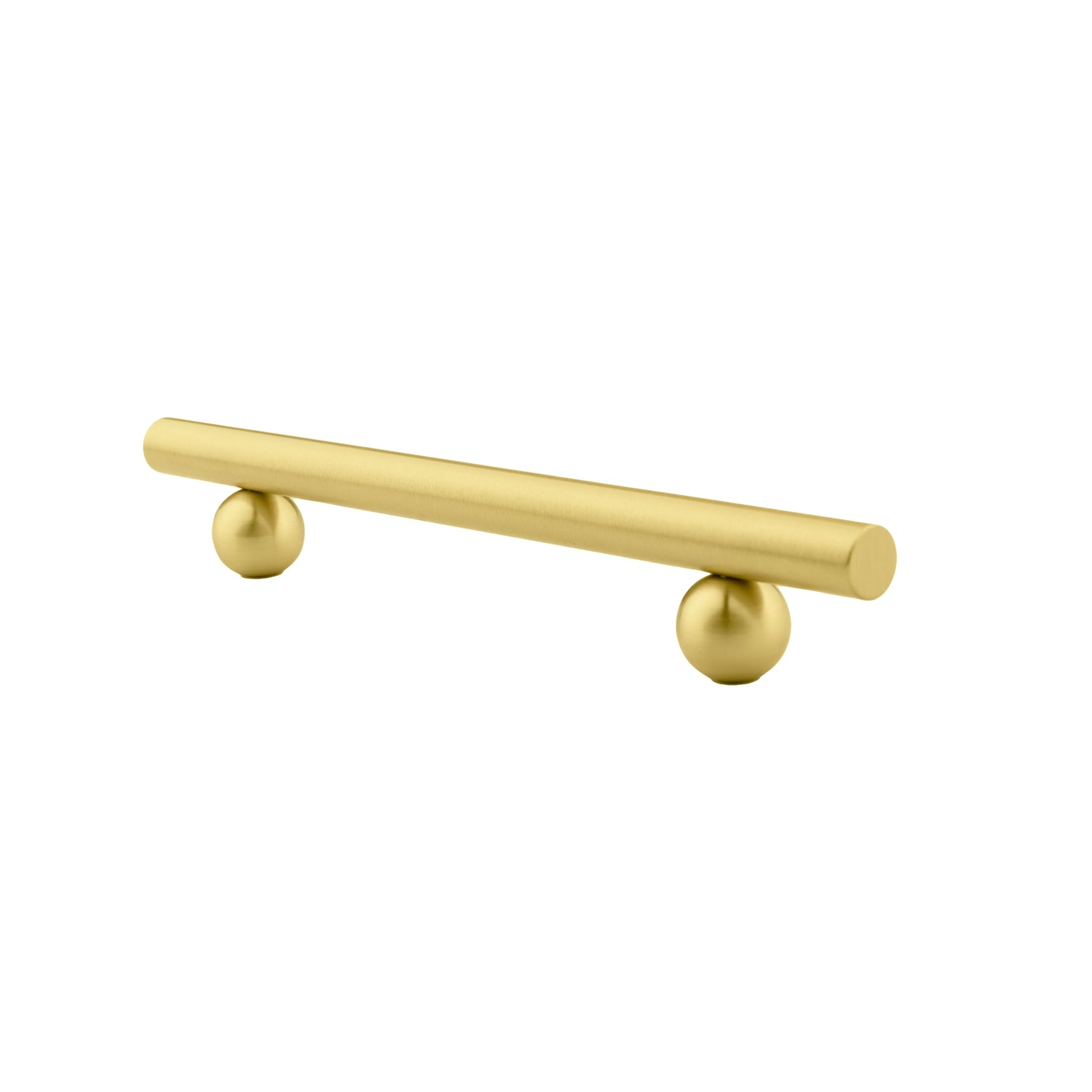 Mantara Elowen Handle B-0057 is a modern brushed brass handle in gold, ideal for cabinets, wardrobes, and kitchens.