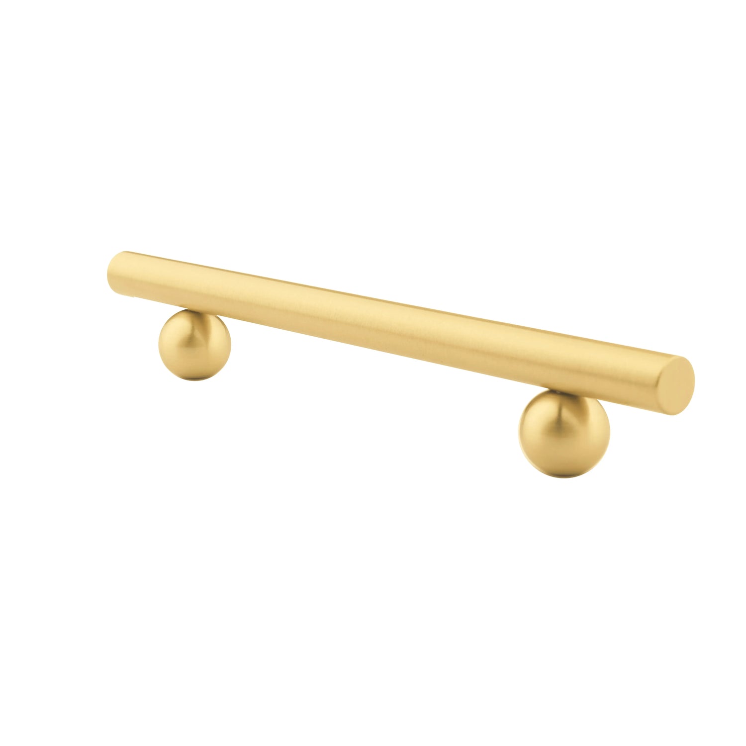 Mantara Elowen Handle B-0057 is a modern brushed brass handle in gold, ideal for cabinets, wardrobes, and kitchens.