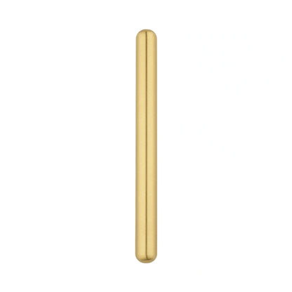 Mantara Pantheon Handle B-0053 is a modern matte brass handle in gold, ideal for kitchens, wardrobes, and cabinets.