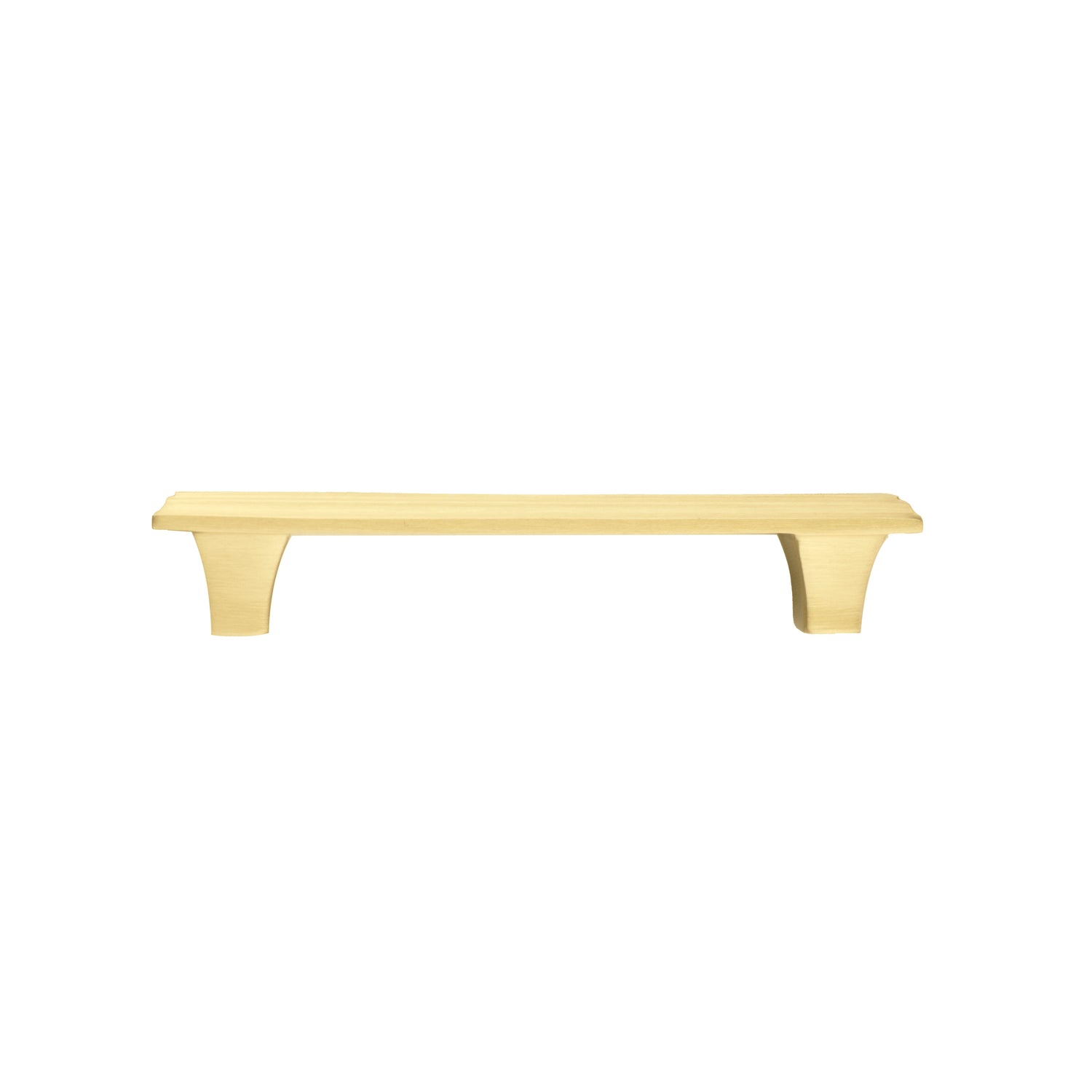 Mantara Alaric Handle B-0066 is a modern brushed brass handle in gold, ideal for wardrobes, kitchens, and cabinets.