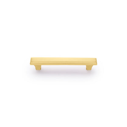 Mantara Alaric Handle B-0066 is a modern brushed brass handle in gold, ideal for wardrobes, kitchens, and cabinets.