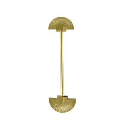 Mantara Palm Knob B-0085 is a modern polished brass knob in gold, perfect for doors, cabinets, and wardrobes.