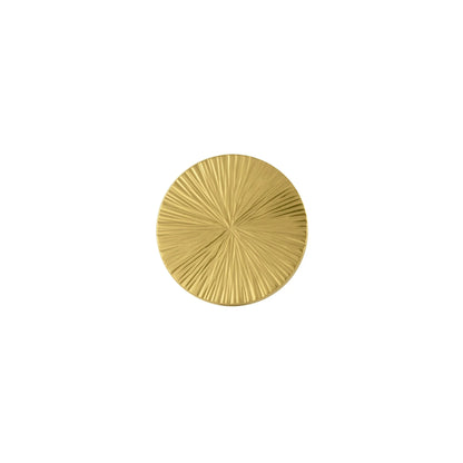 Mantara Radiate Knob B-0103 is a modern polished brass knob in gold, ideal for drawers, cabinets, and furniture.