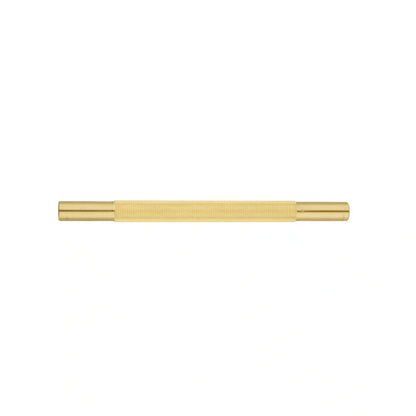 Mantara Pisa Knob B-0060 is a modern brushed brass handle in gold, ideal for wardrobes, cabinets, and main doors.