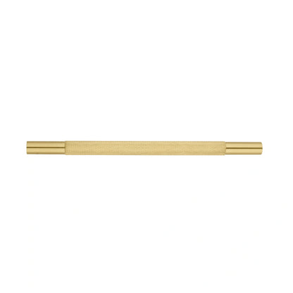 Mantara Pisa Knob B-0060 is a modern brushed brass handle in gold, ideal for wardrobes, cabinets, and main doors.