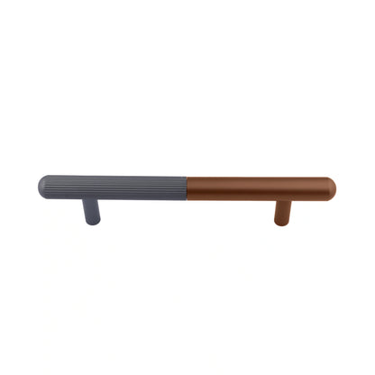The Mantara AL-0003 Urbane Bar Handle is a modern aluminum alloy handle in brown, perfect for doors and wardrobes.