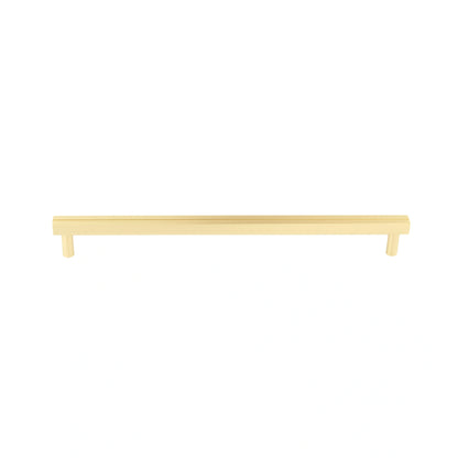 Mantara Skyline Handle B-0055 is a modern brushed brass handle in gold, ideal for main doors, cabinets, and drawers.