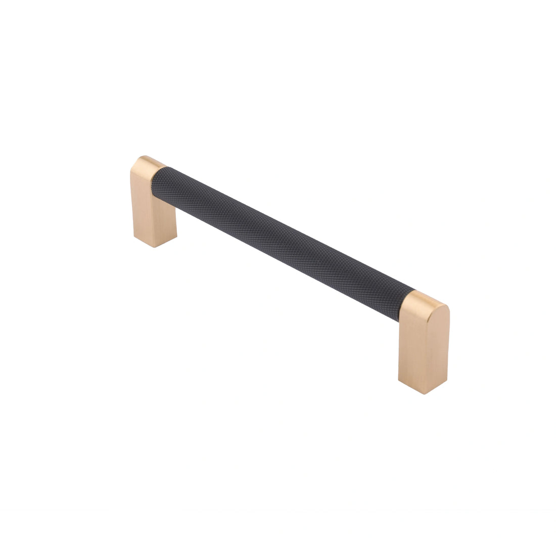Mantara Julius Handle B-0065 is a modern brushed brass handle in black, ideal for doors, wardrobes, and drawers.