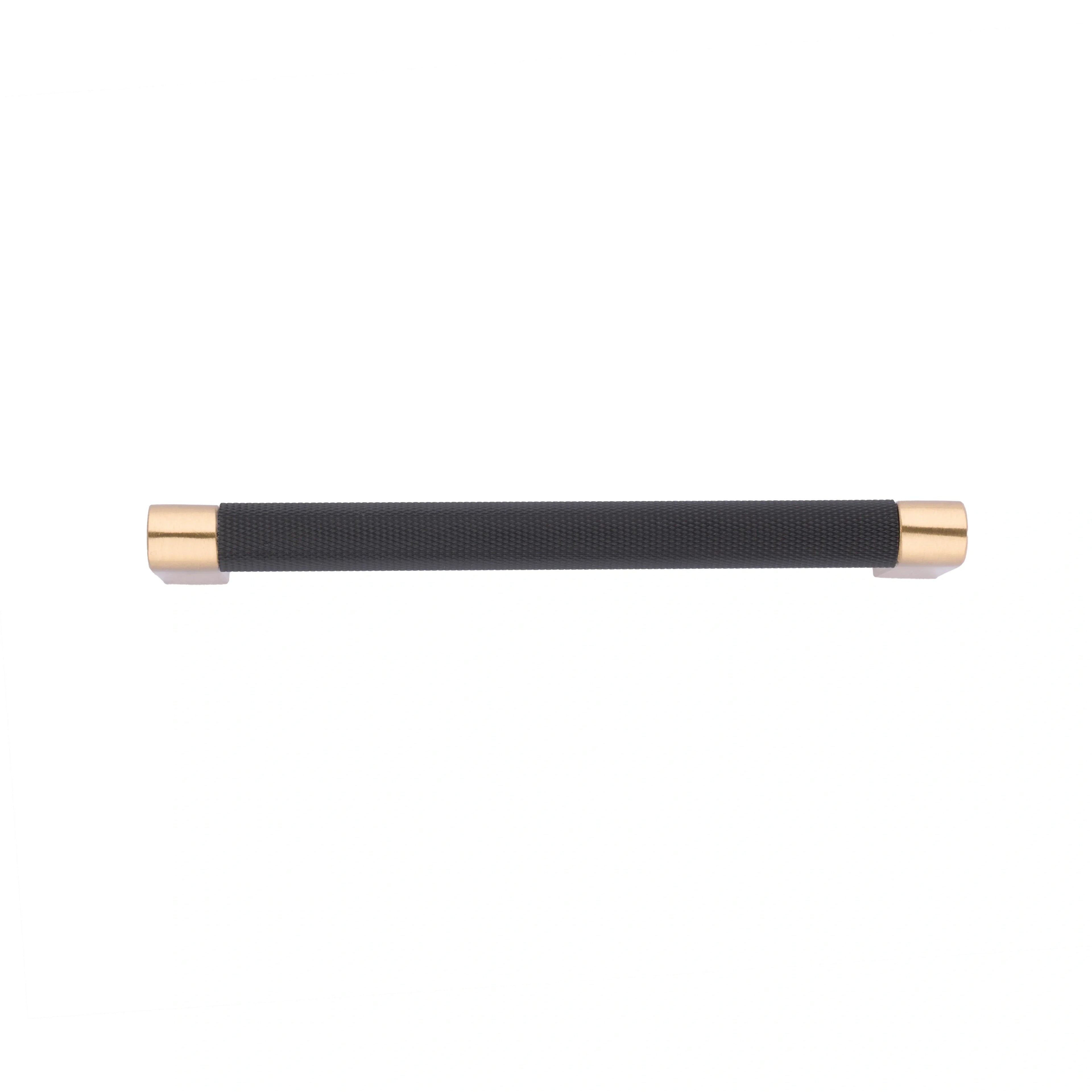 Mantara Julius Handle B-0065 is a modern brushed brass handle in black, ideal for doors, wardrobes, and drawers.
