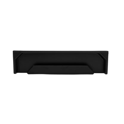 Mantara Concealed Furrow Handle Z-0014 is a modern zinc alloy handle in matte black finish, ideal for sliding doors, drawers, and cupboards.