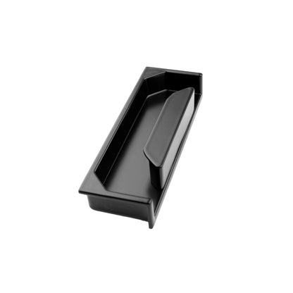 Mantara Concealed Furrow Handle Z-0014 is a modern zinc alloy handle in matte black finish, ideal for sliding doors, drawers, and cupboards.