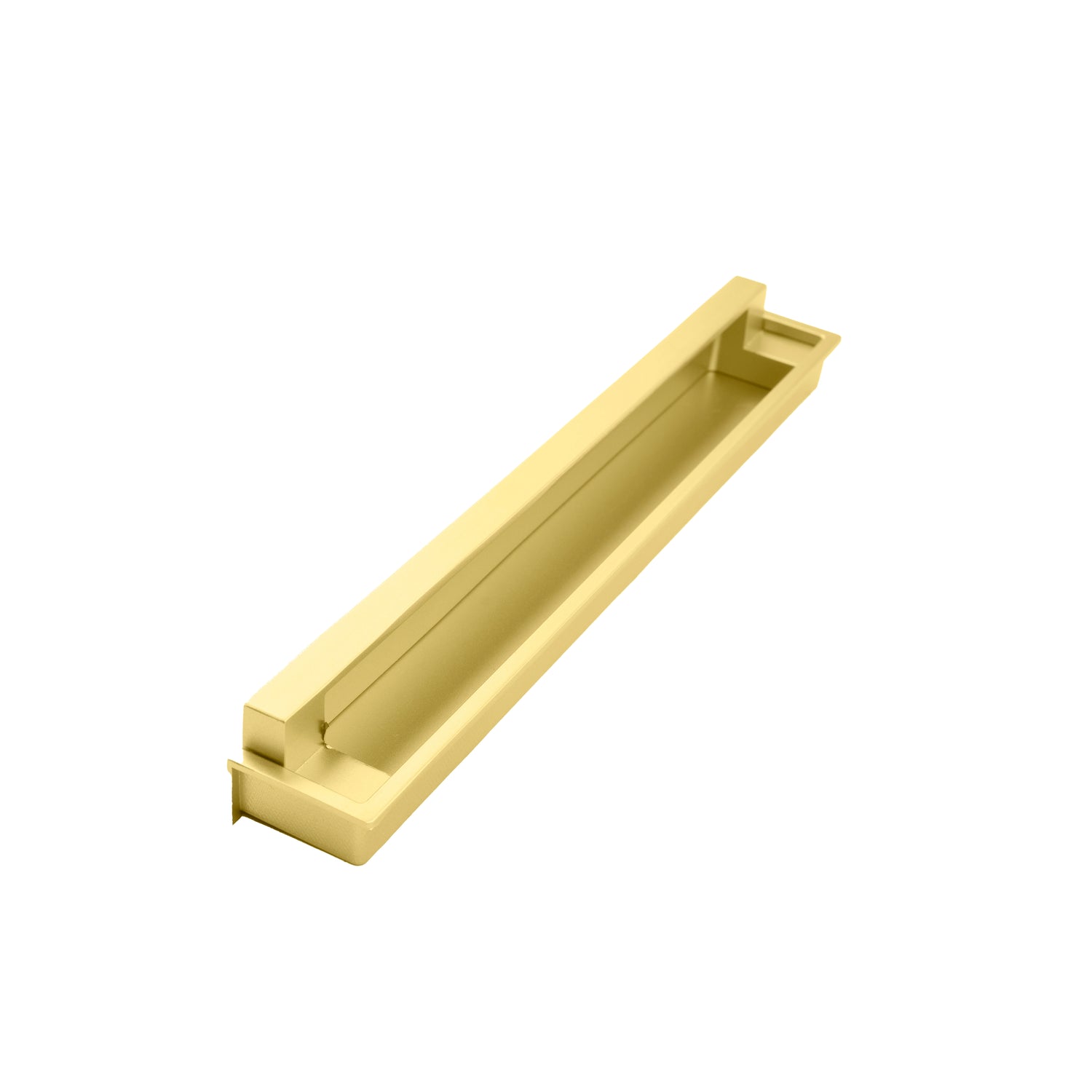 Mantara Concealed Slender Handle  Z-0012 is a modern zinc handle in matte  gold, ideal for wardrobes and sliding doors.