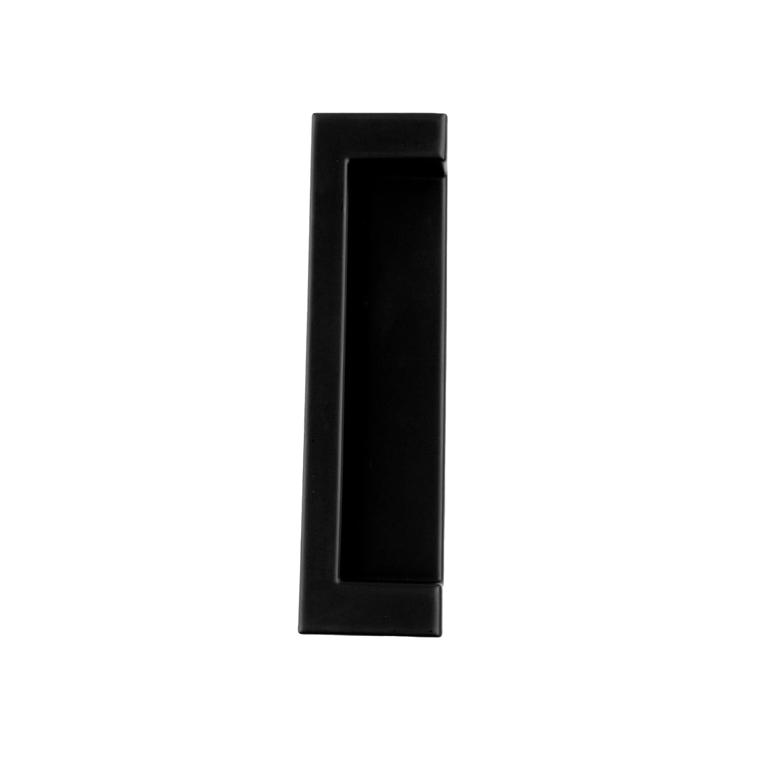 Mantara Concealed Rectangular Handle Z-0013 is a modern zinc handle in matte black, ideal for wardrobes and furniture.
