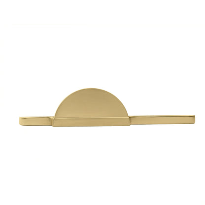 Mantara Moonshine Handle Z-0007 is a modern zinc handle in matte gold, ideal for wardrobes, doors, and drawers.