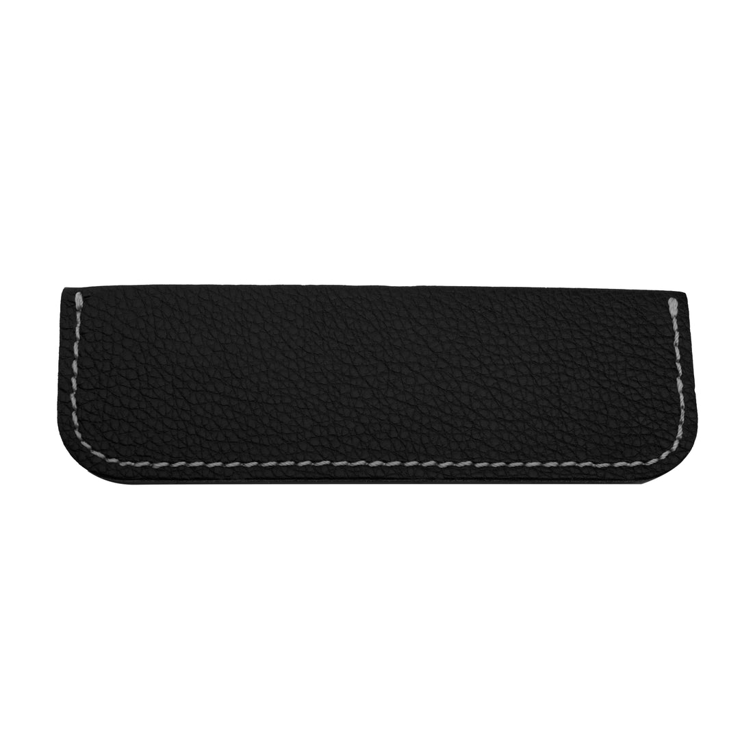 The Mantara L-0007 Geometry Leather Handle is a modern grey and black handle in matte finish, ideal for doors, cabinets, and wardrobes.