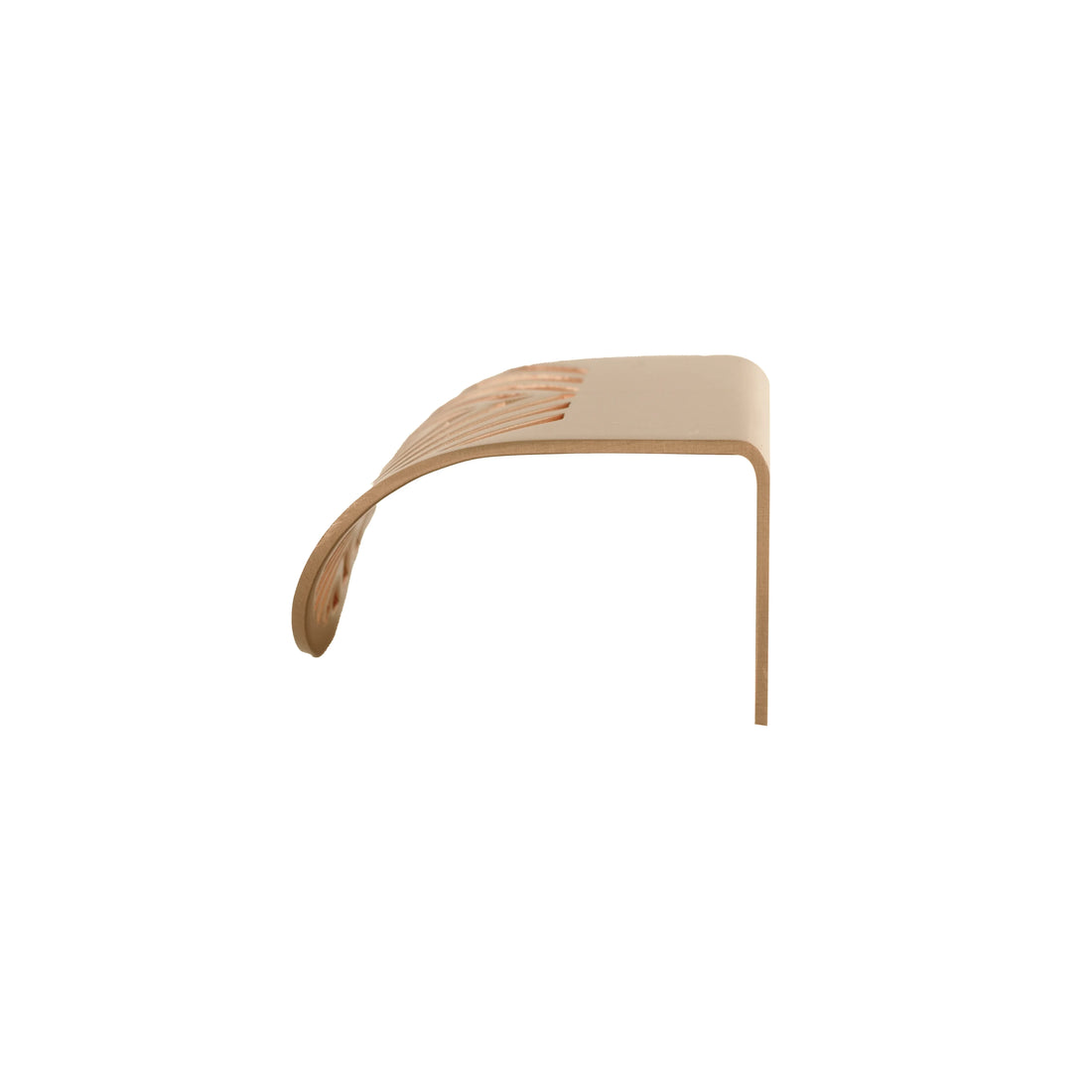 The Mantara B-0047 Vriksha Handle is a modern brushed brass handle in gold, ideal for kitchens, drawers, cupboards, and bedrooms.