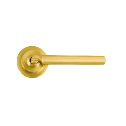 The Mantara B-0037 Simplicity Drop Knob is a modern brushed brass knob in gold, ideal for wardrobes, main doors, furniture, and cabinets.