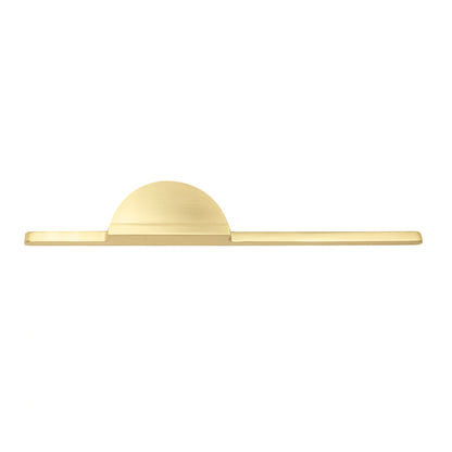 Mantara Moonshine Handle Z-0007 is a modern zinc handle in matte gold, ideal for wardrobes, doors, and drawers.